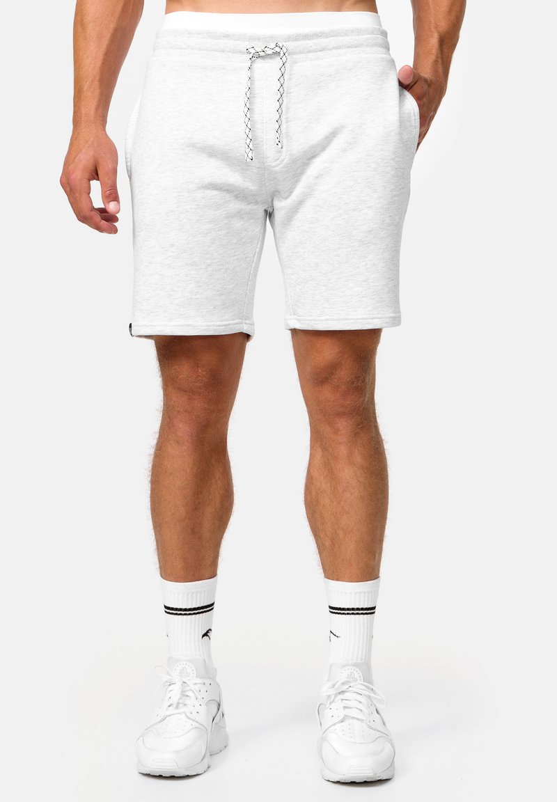 Indicode Jeans ALDRICH - Shorts - Ecru Mix