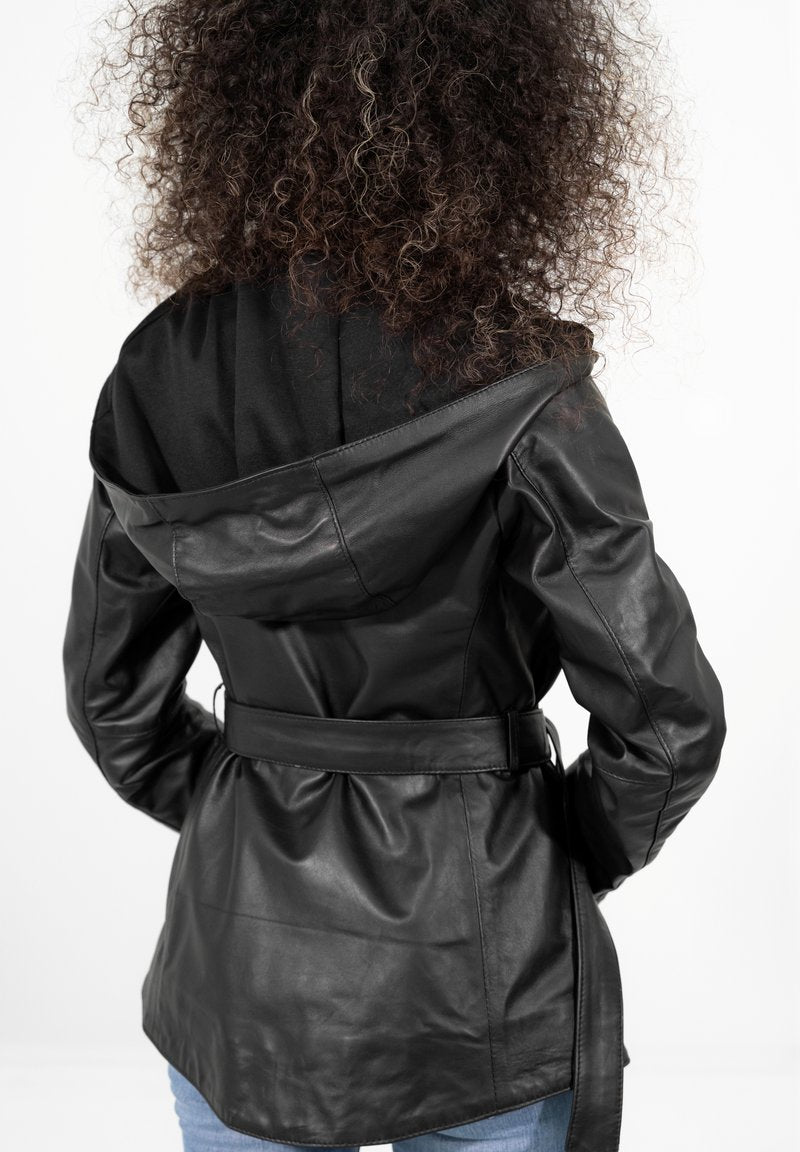  COLIMA - Lederjacke - Black