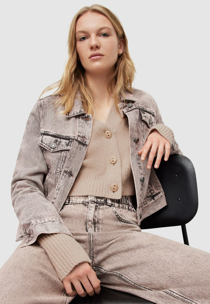 AllSaints WICK CO - Strickjacke - Beige