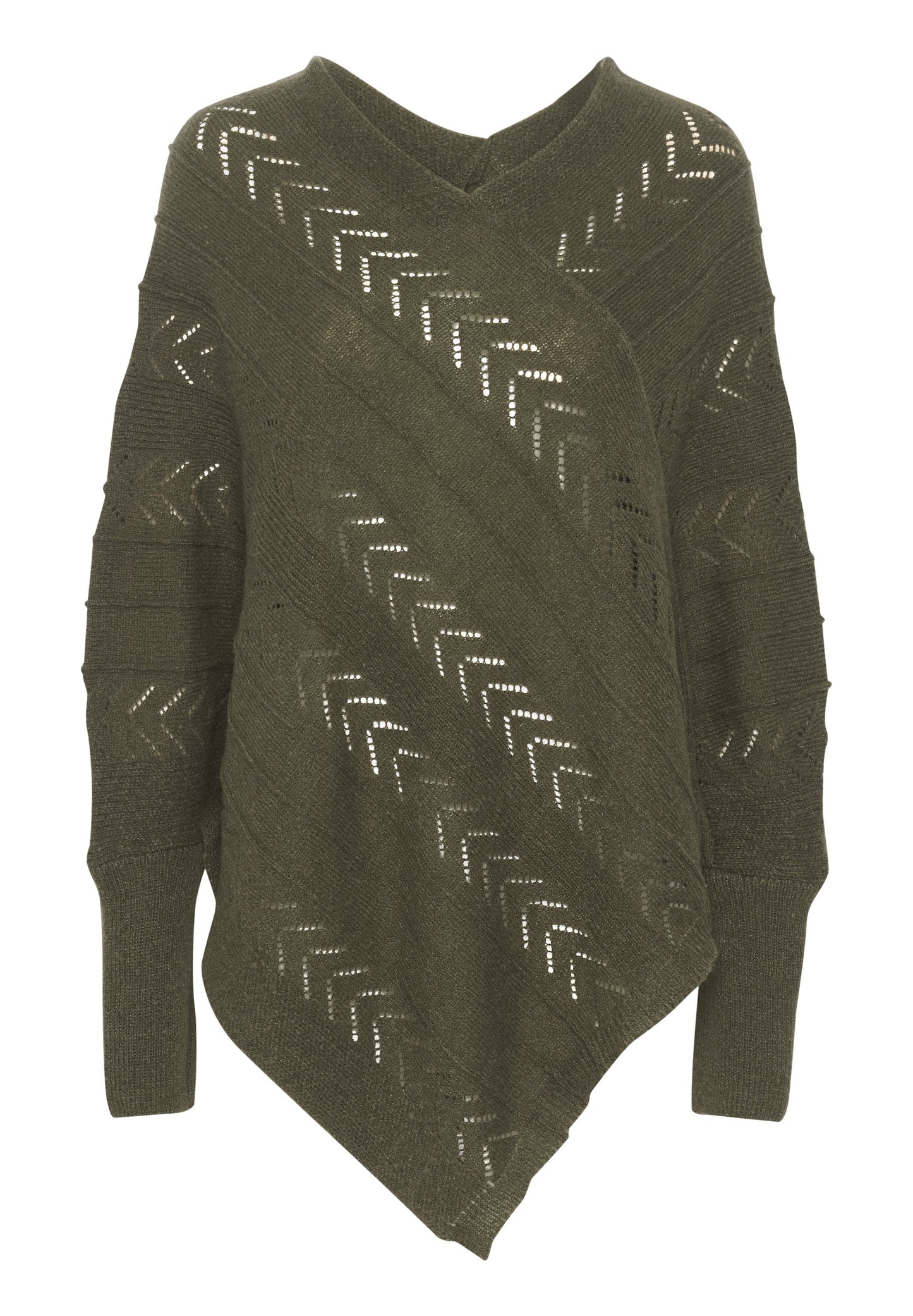 Cream HOLIDAY PONCHO - Jumper - Oat Melange