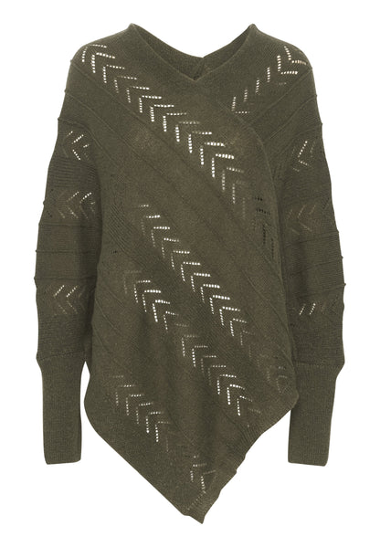 Cream HOLIDAY PONCHO - Jumper - Oat Melange