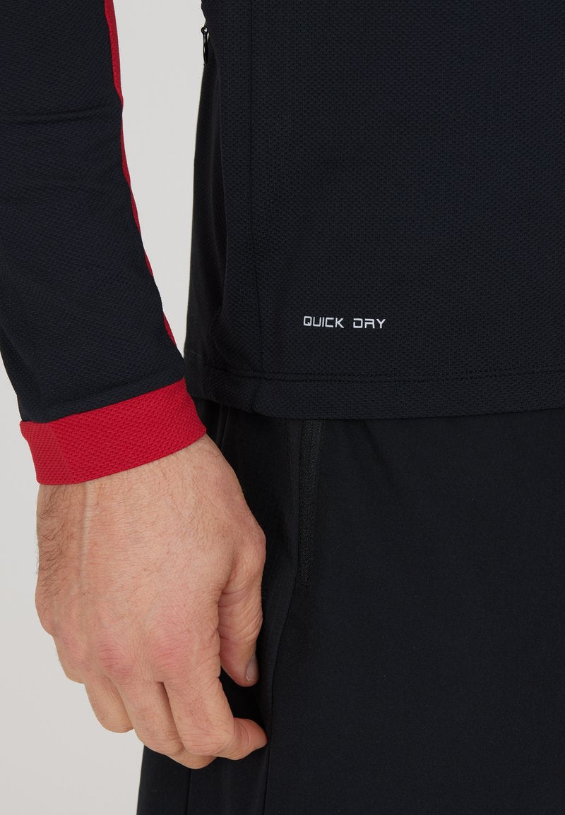 Endurance HAVENT - Langarmshirt - Zwart Rood