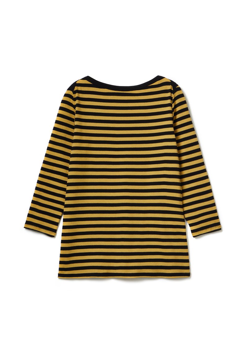 United Colors Of Benetton SLIM FIT IN STRIPED WITH SHORT SLEEVE - Langarmshirt - Mustard