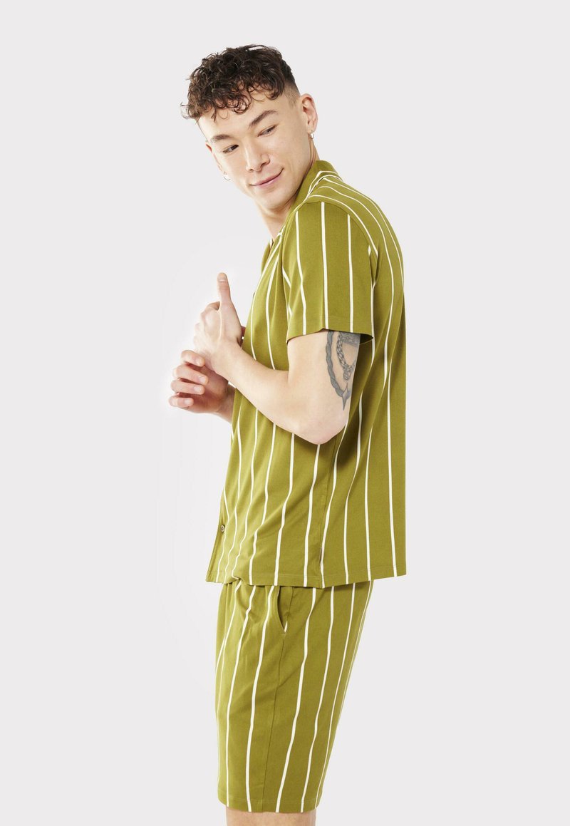  STRIPE REVERE SET - Nachtwäsche Set - Khaki