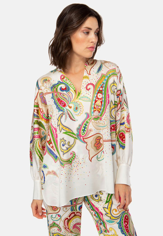  PAISLEY POWER - Bluse - Elfenbein