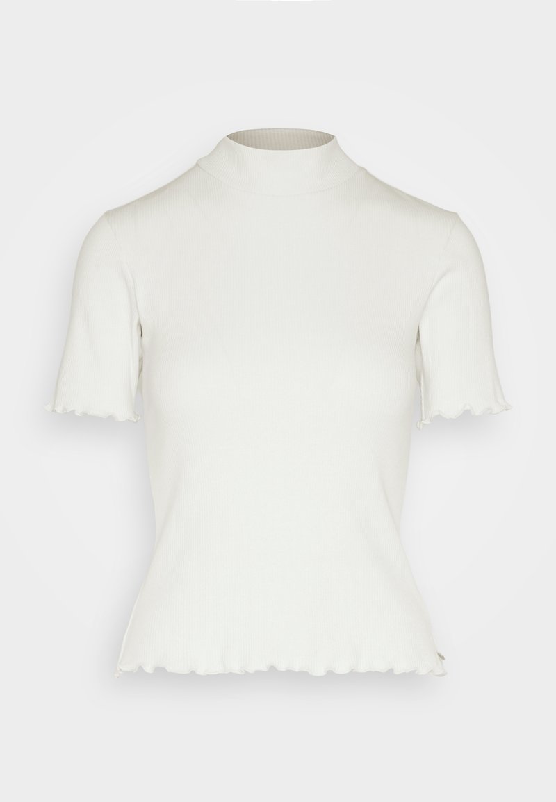 Scotch & Soda MOCK NECK - T-Shirt Basic - Vanilla White