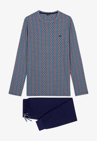 Hom Pyjama - Navy Print