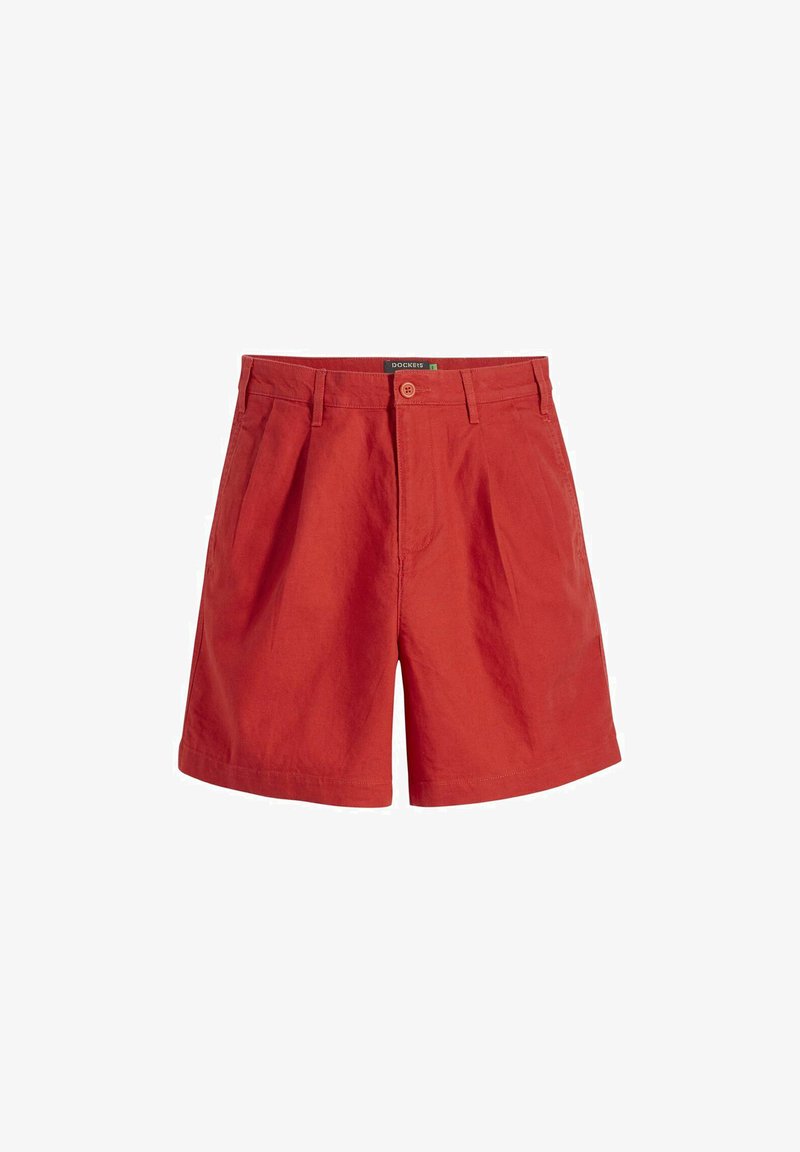 Dockers PLEATED ORIGINAL - Shorts - Cherry Bomb Red