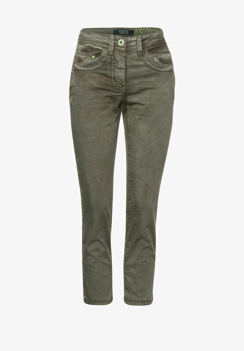 Cecil CASUAL FIT - Stoffhose - Grün