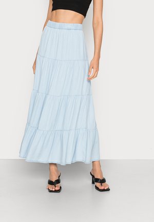 Marks & Spencer Textured Midi Tiered - Faltenrock - White
