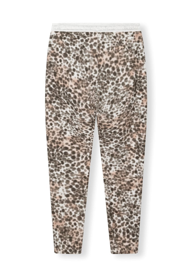  BOTTOMS CROPPED LEOPARD - Jogginghose - Ecru
