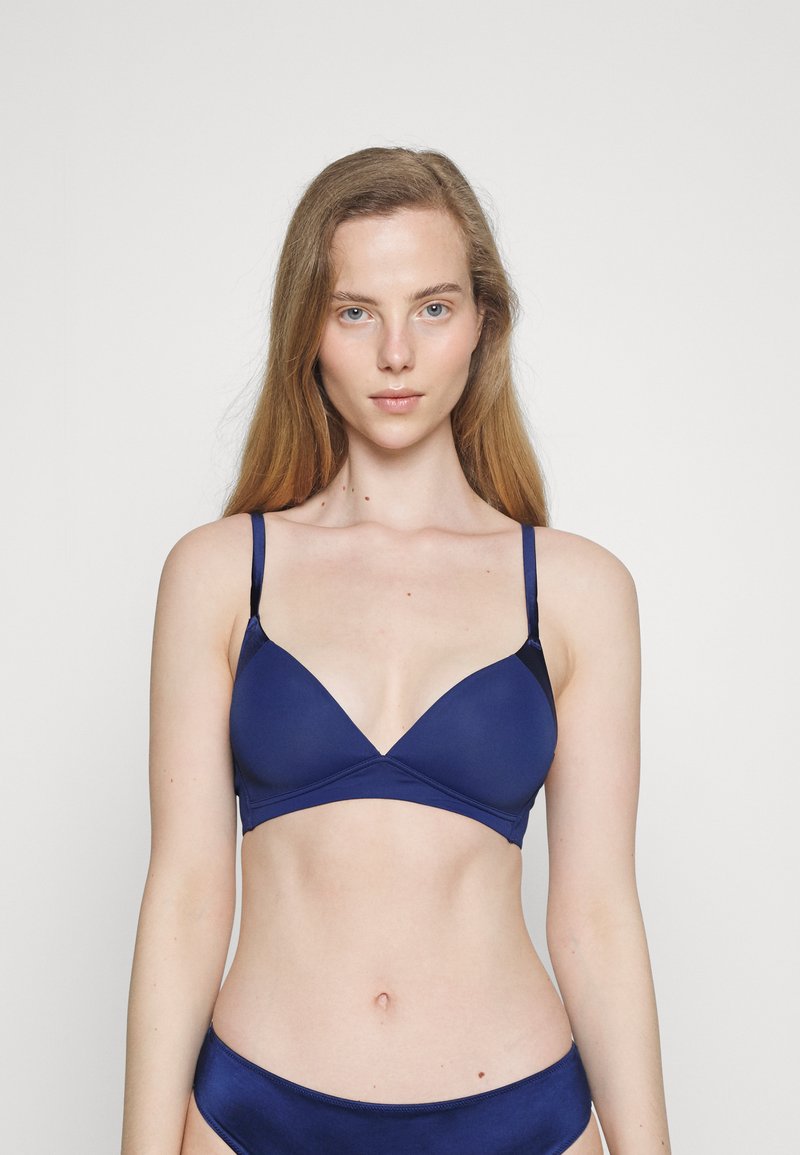 ESPRIT SHINY BLOCK THE SOFT FIT WIRELESS PADDED BRA - Triangel BH - Dark Blue