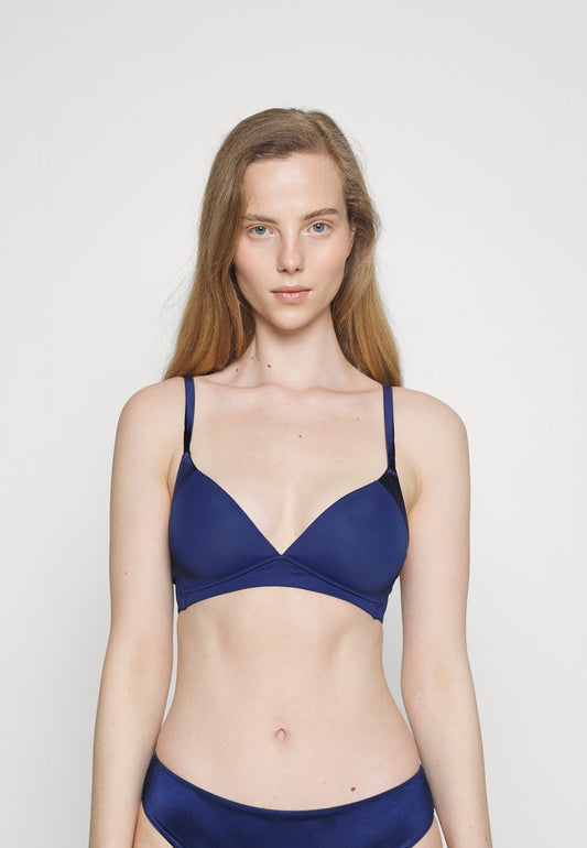 ESPRIT SHINY BLOCK THE SOFT FIT WIRELESS PADDED BRA - Triangel BH - Dark Blue