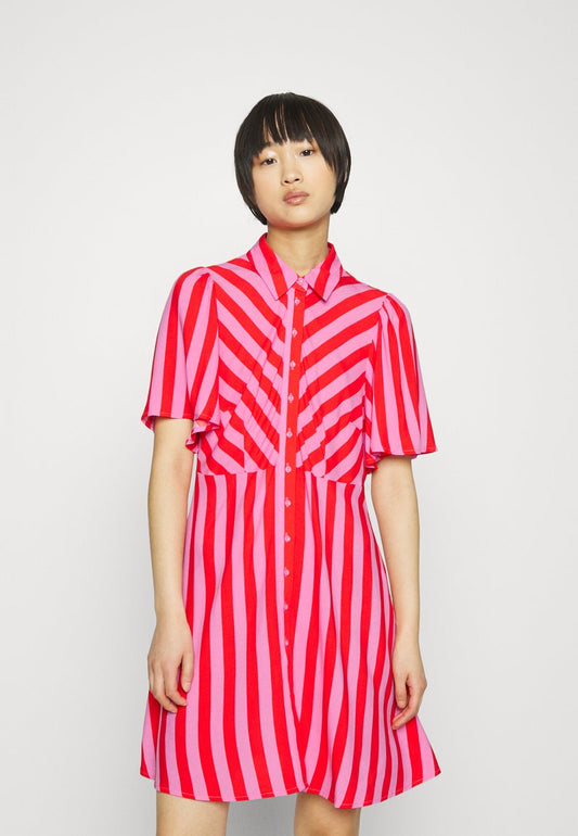  YASSAVANNA SHIRT DRESS - Blusenkleid - Cyclamen/bittersweet