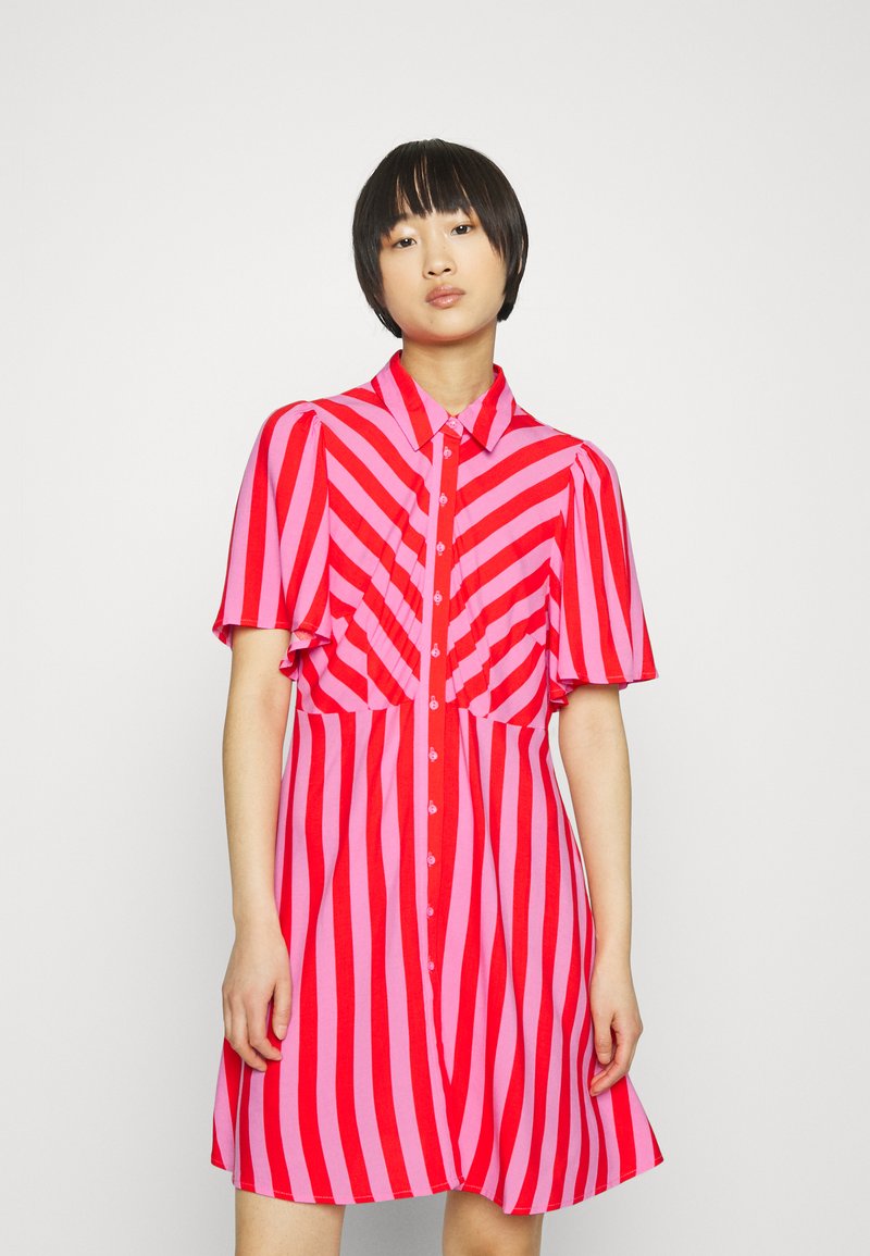  YASSAVANNA SHIRT DRESS - Blusenkleid - Cyclamen/bittersweet