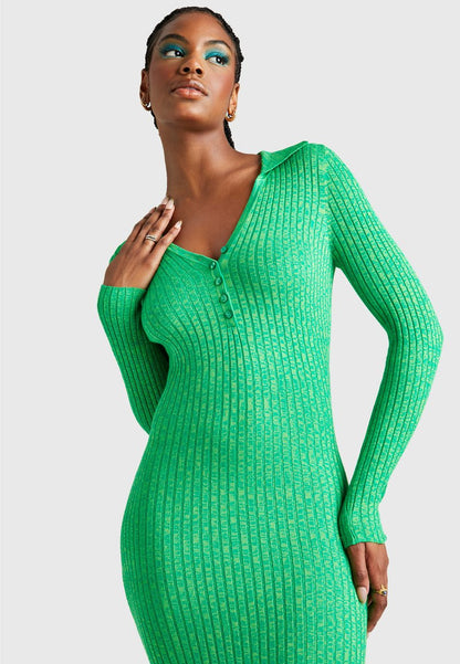  TWIST FG POLO - Etuikleid - Green