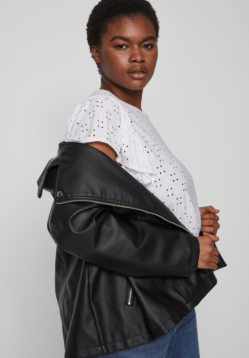  CURVE - Kunstlederjacke - Black