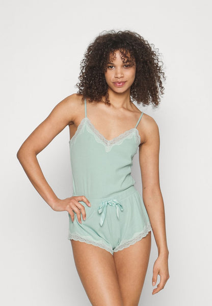  PJ RIB LACE - Pyjama - Green