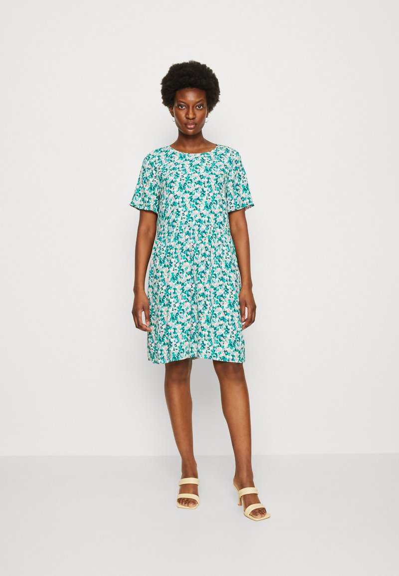 Marc O'Polo DENIM DRESS SHORT SLEEVE - Freizeitkleid - Multi/blue