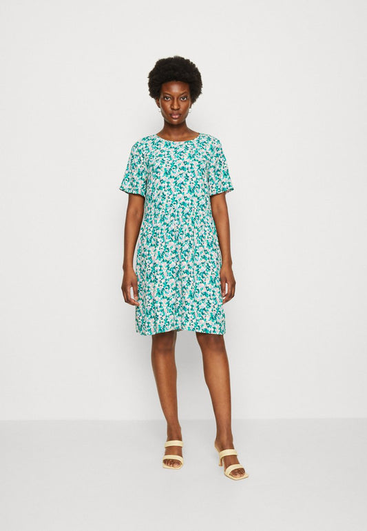 Marc O'Polo DENIM DRESS SHORT SLEEVE - Freizeitkleid - Multi/blue