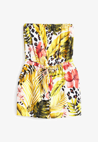 Next BANDEAU BOOBTUBE PLAYSUIT - Jumpsuit - Hawaiian Print