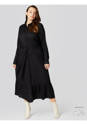  CURVY COLLECTION ELISA - Stoffhose - Dunkelbraun
