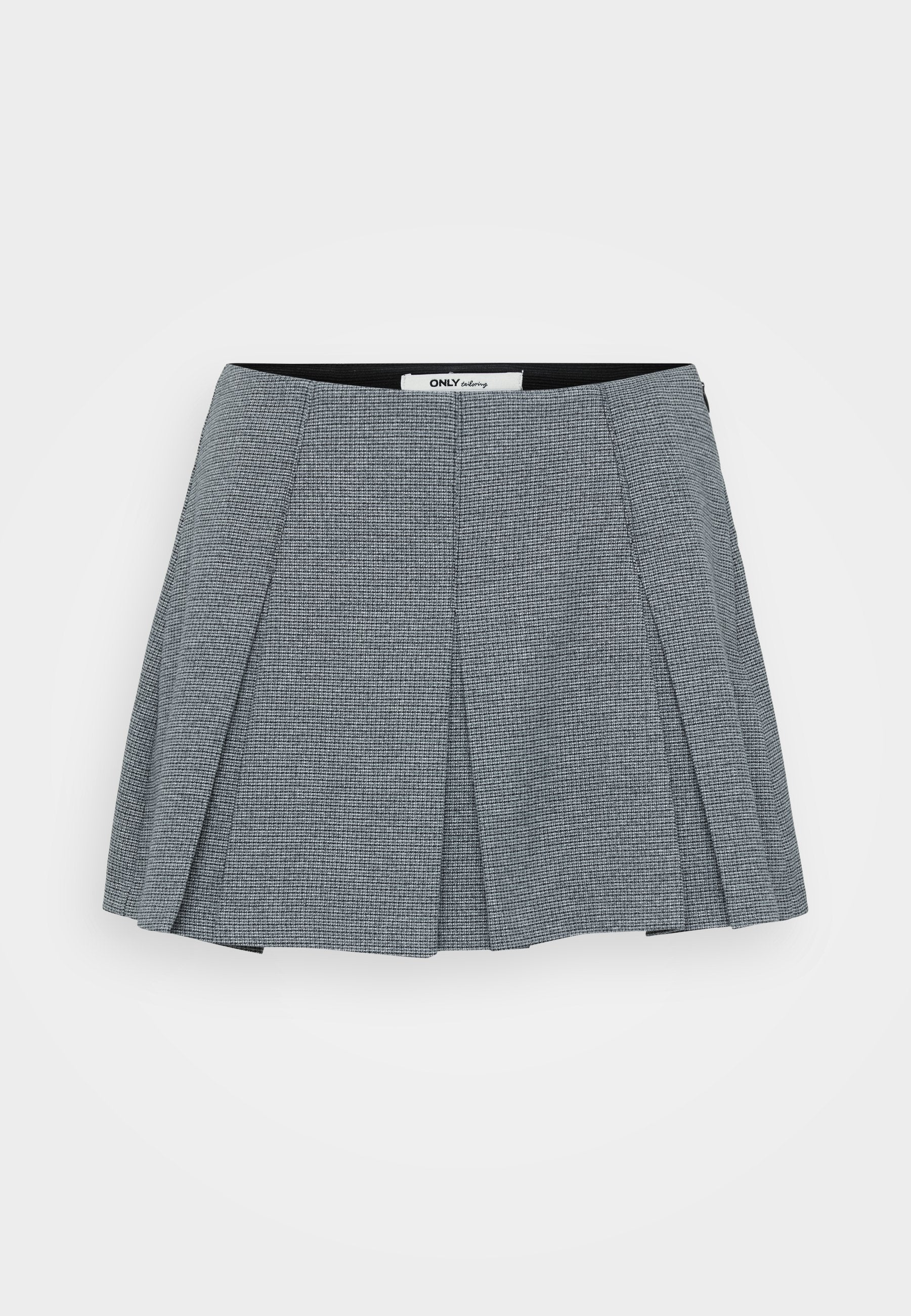 ONLY Petite ONLDELL LIFE SKORT - Pleated Skirt - Black Pepper/blackend Pearl