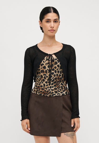 ONLY Petite ONLLEMONE DOUBLE - Long Sleeved Top - Black