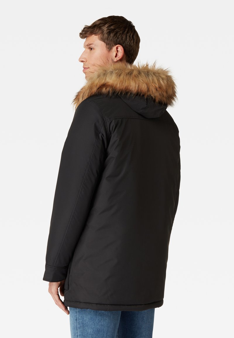 Mavi BASIC HOODED - Wintermantel - Black
