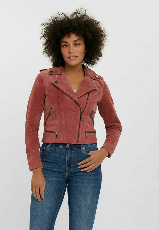 Vero Moda Lederjacke - Marsala
