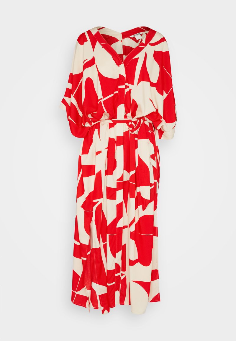 Monki Blusenkleid - Light Red/white