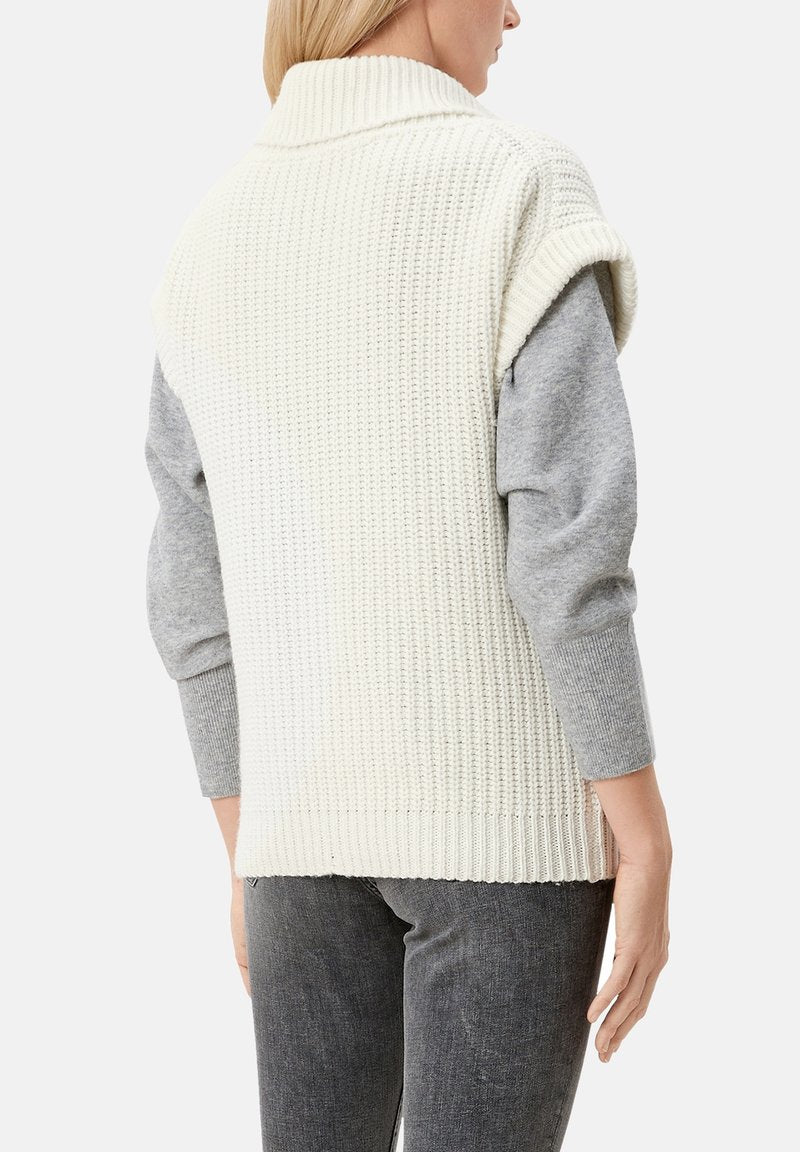 S.Oliver KURZARM - Poloshirt - Off White