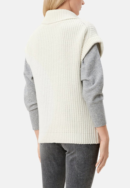 S.Oliver KURZARM - Poloshirt - Off White