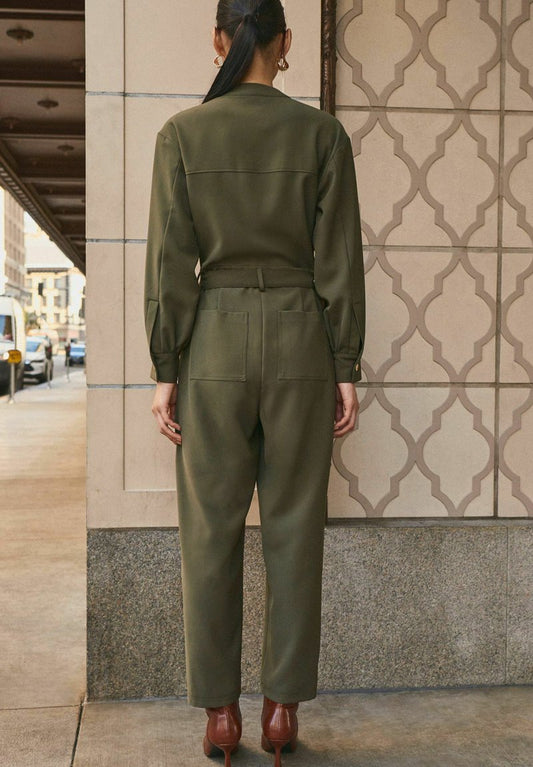Next STYLE BELTED STANDARD - Jumpsuit - Khaki Green