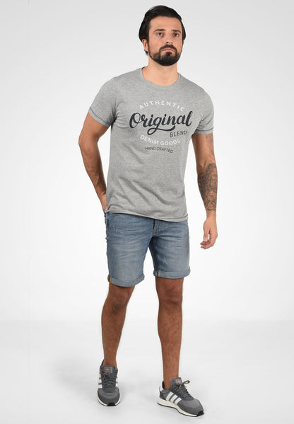 Blend BHFLORENZ - T-Shirt Print - Stone Mix