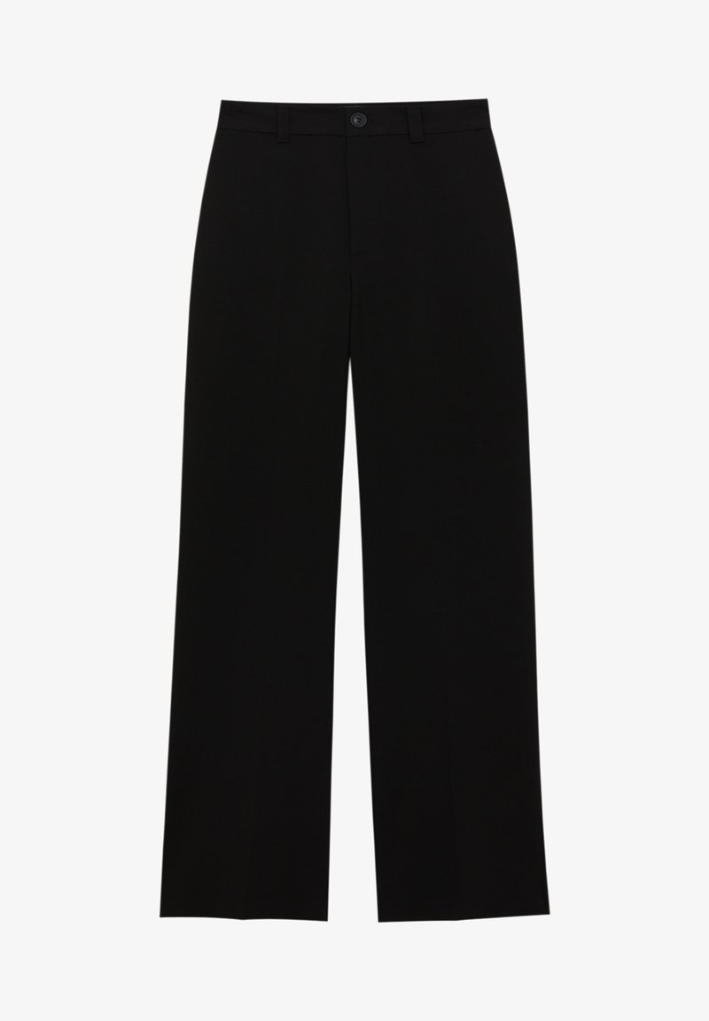 PULL & BEAR FORMAL STRAIGHT-LEG - Stoffhose - Black