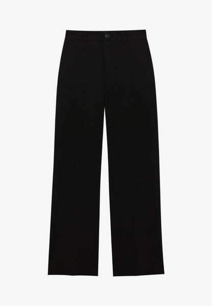 PULL & BEAR FORMAL STRAIGHT-LEG - Stoffhose - Black