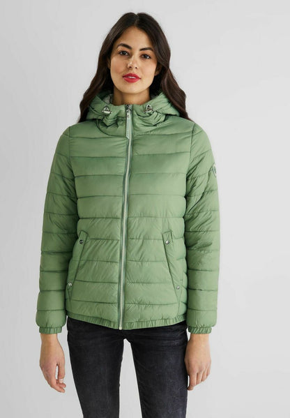 STREET ONE KURZE MIT ZIPPER - Winterjacke - Grün