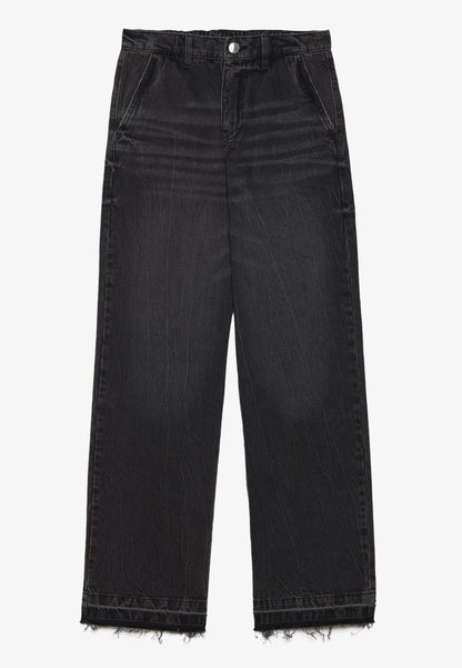 Even&Odd Wide Leg - Black Denim
