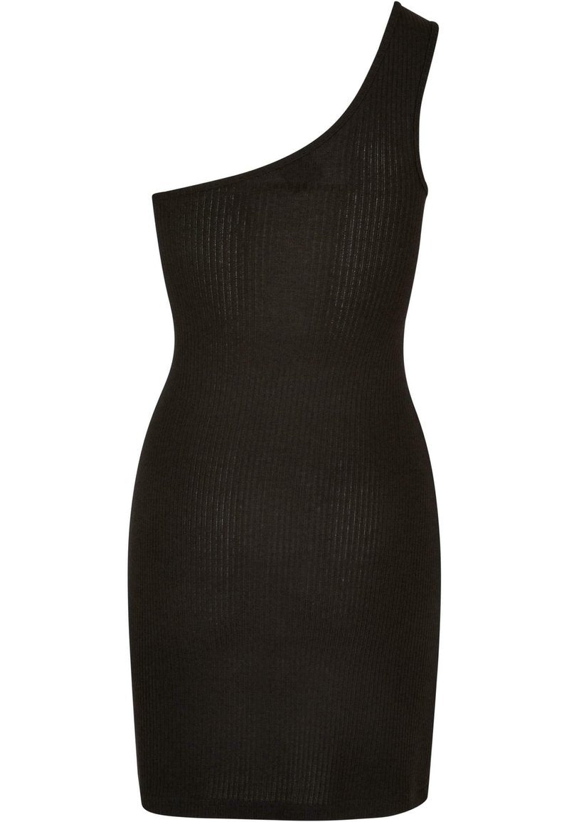 URBAN CLASSICS ONE SHOULDER - Etuikleid - Black