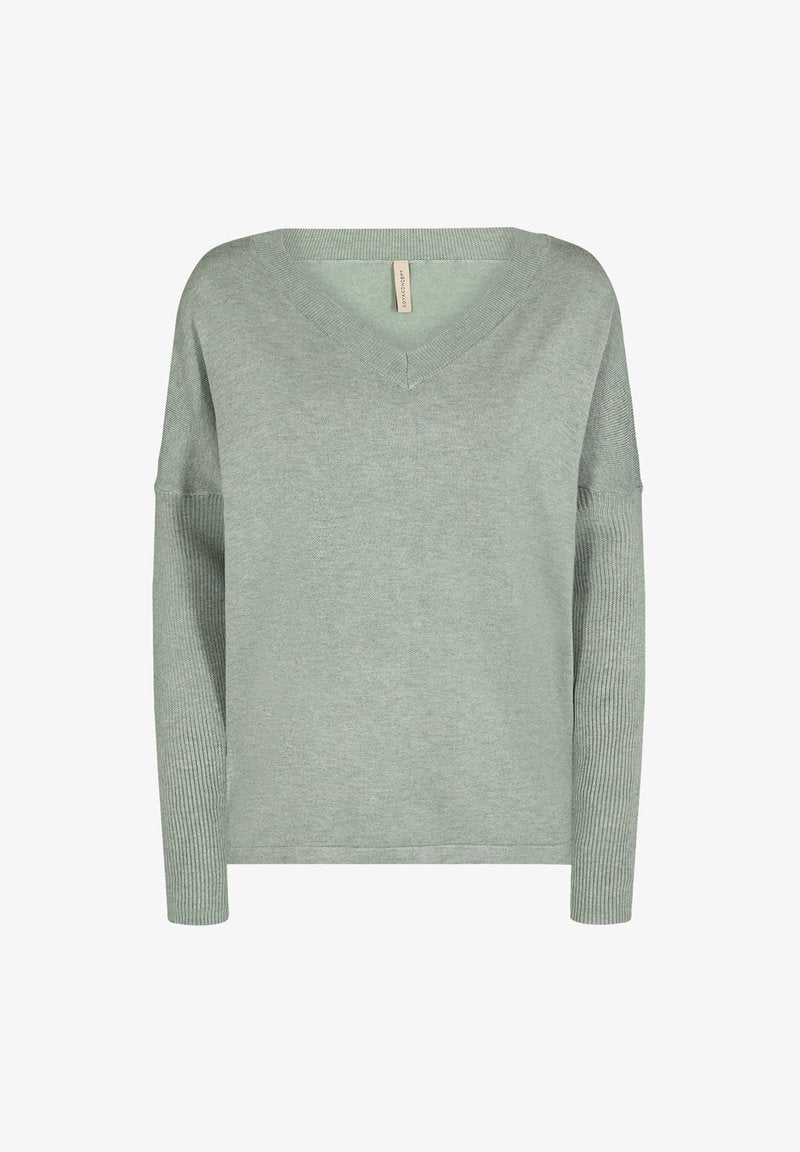 Soyaconcept SC-DOLLIE - Strickpullover - Moss Green Melange