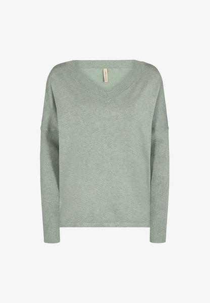 Soyaconcept SC-DOLLIE - Strickpullover - Moss Green Melange