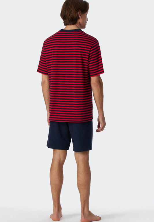 Schiesser ESSENTIALS - Nachtwäsche Set - Rot