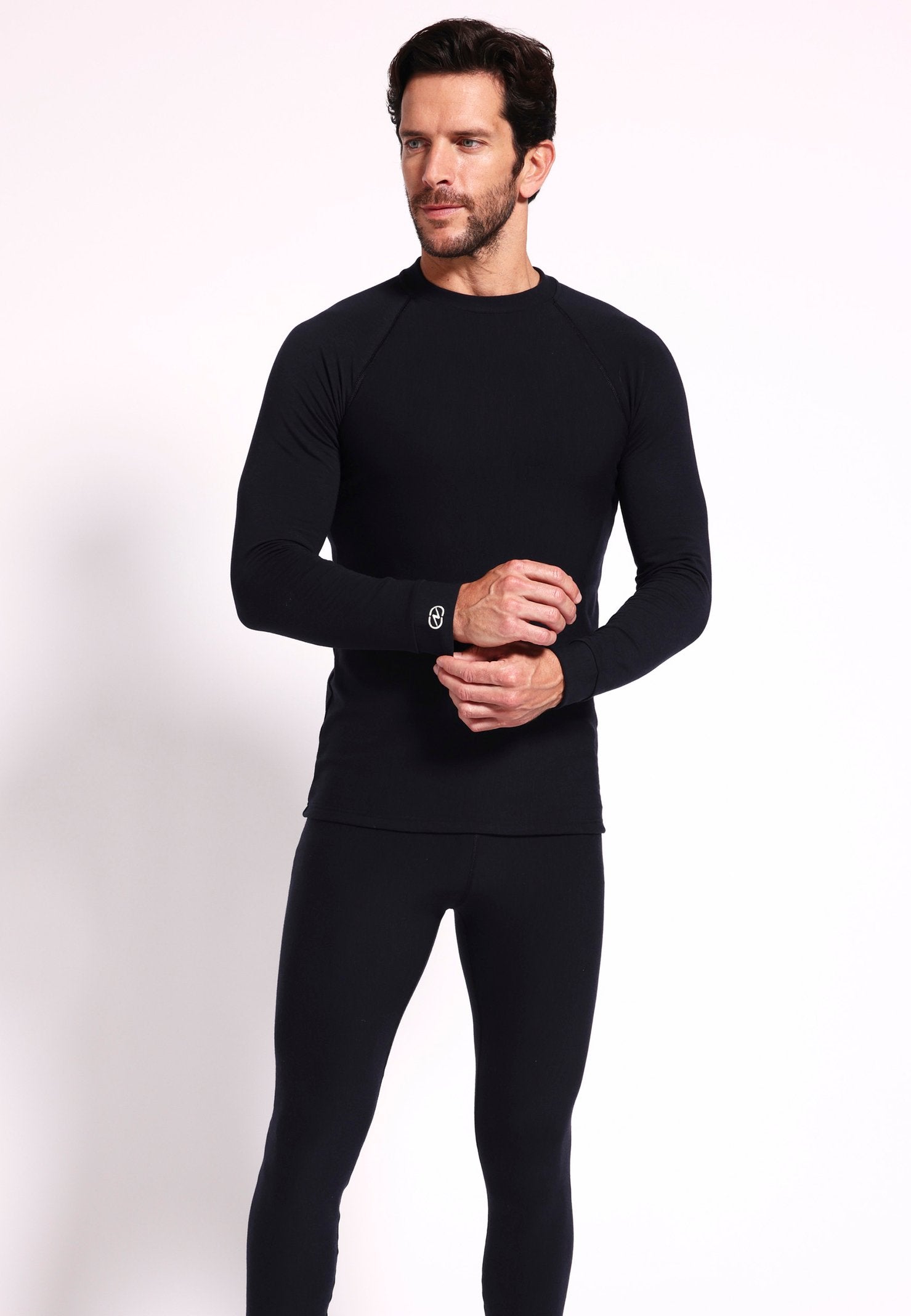 DAMART CREW NECK - Long Sleeved Top - Noir