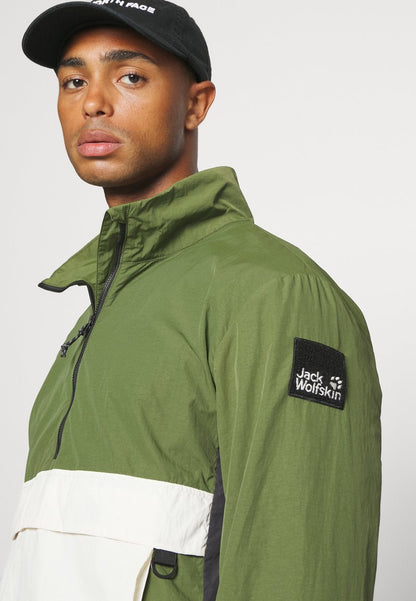 Jack Wolfskin REBEL OVERHEAD - Windbreaker - Greenwood