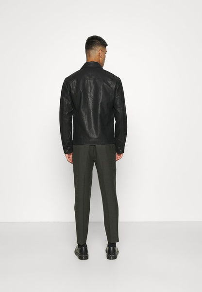 Only & Sons ONSAKSEL BIKER JACKET - Kunstlederjacke - Black