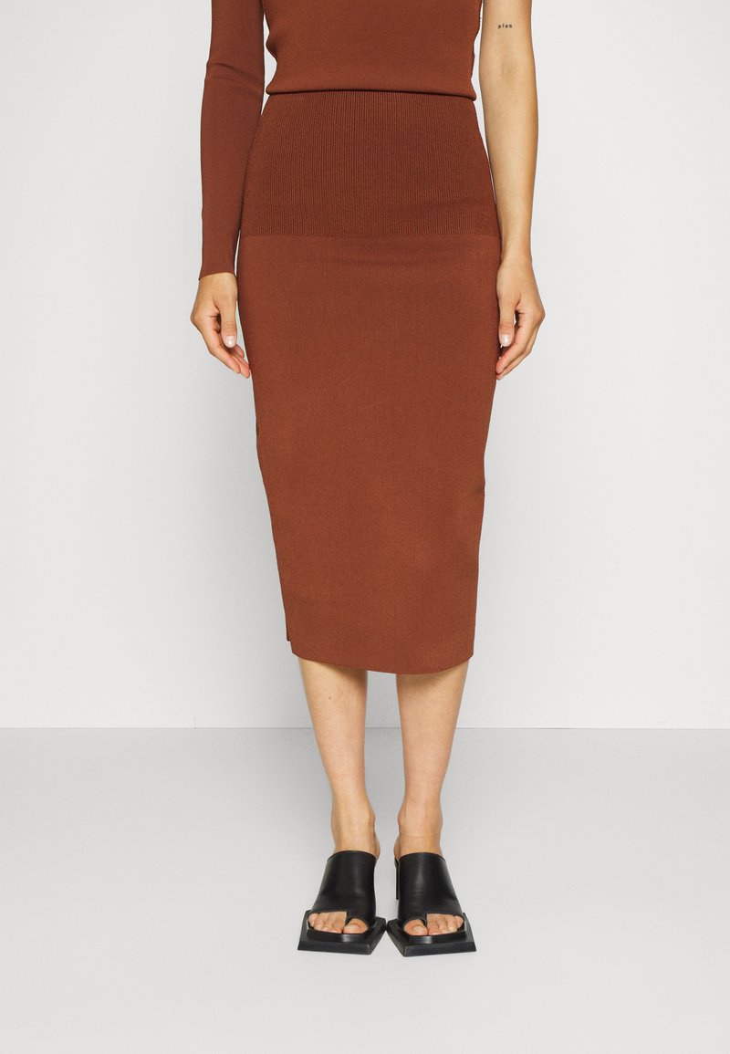 Victoria Beckham Bleistiftrock - Brown