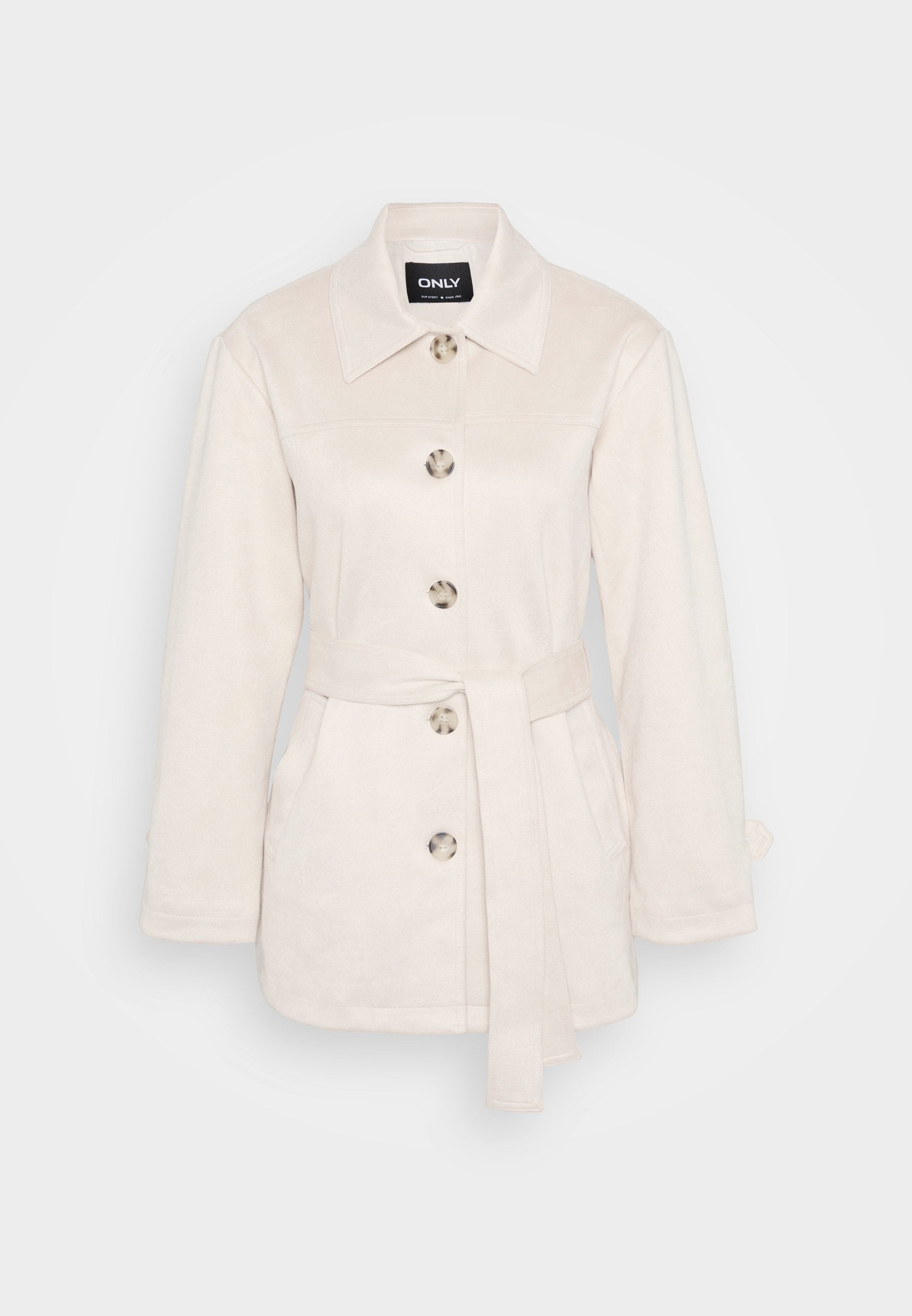 ONLY Petite ONLDIANE LIFE COAT - Short Coat - Pumice Stone