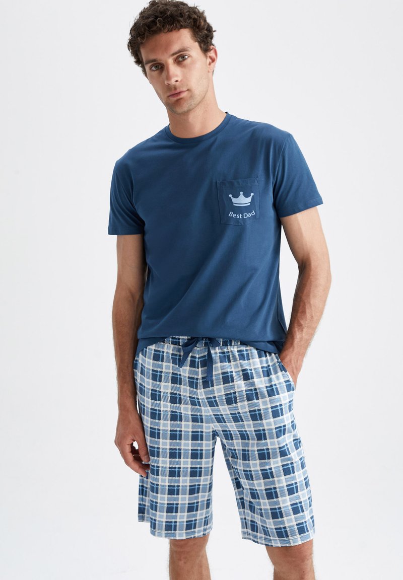 DeFacto SET REGULAR FIT - Nachtwäsche Set - Navy