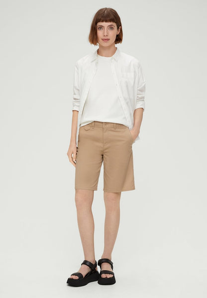S.Oliver REGULAR BERMUDA - Shorts - Sandstein